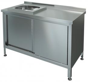 Стол-тумба купе с мойкой СТКМП-1-1200*600 (мойка справа)
