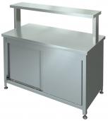 Стол-тумба купе с двумя полками СТК-1-1400/600-2П