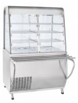 Прилавок-витрина холодильный ПВВ(Н)-70Т-С-НШ с гастроёмкостями (саладэт закрыт.,1120 мм)