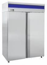 Шкаф холодильный ШХ-1,4-01 нерж. (1485х850х2050) t -5...+5°С, верх.агрегат, ТЭН оттайки, мех.замок, доводчик, ванна выпаривания конденсата