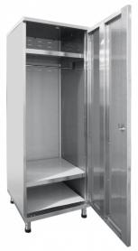 Шкаф для одежды ШРО-6-0 нерж. (600х560х1800 мм)