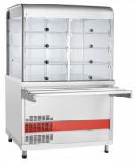 Прилавок  холодильный ПВВ(Н)-70КМ-НШ (открытый, с нейтр. шкафом, одна полка, подсветка,охл. стол, 1120 мм)