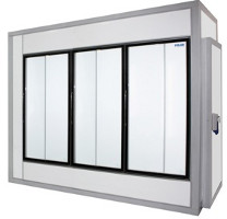 Холодильные камеры со стеклянным фронтом